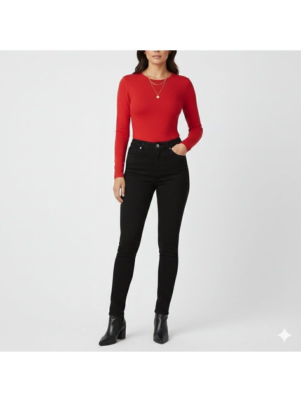 *Babaton Contour Square-Neck Bodysuit – Red – Size Small (Aritzia)